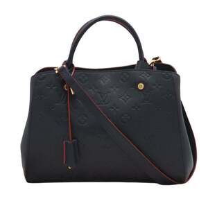 LOUIS VUITTON Empreinte Montaigne MM Marine Rouge M42746 2-way shoulder bag i...